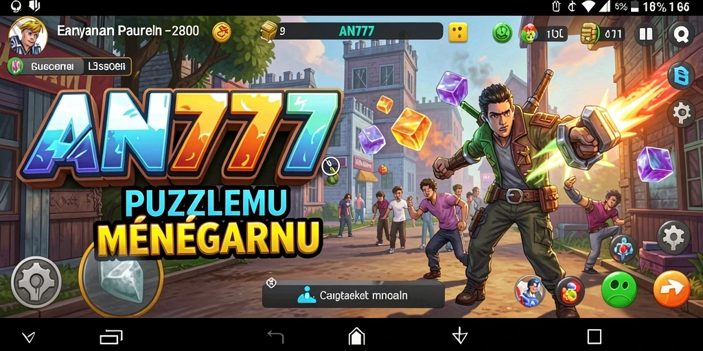 Screenshot gameplay AN777 yang menampilkan serunya menyelesaikan puzzle.