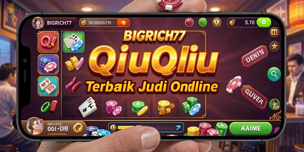 Tampilan seru gameplay QiuQiu di BIGRICH77.