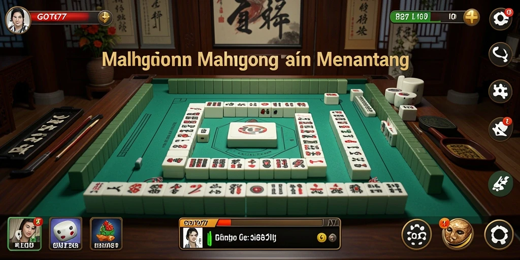 Tampilan gameplay menantang di GOTO77 Mahjong.