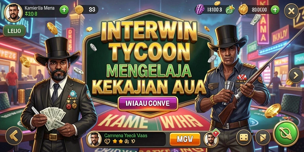 Tampilan menarik dari gameplay INTERWIN dalam mengelola bisnis Tycoon.