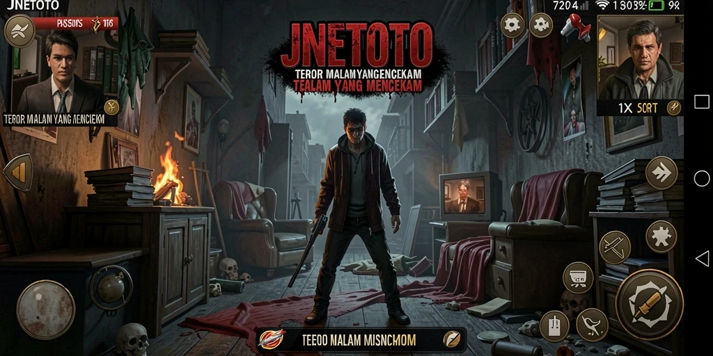 Gameplay JNETOTO dengan atmosfer menyeramkan yang mendebarkan.