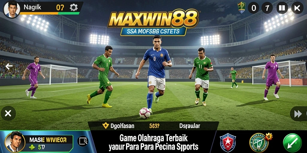 Screenshot gameplay MAXWIN88 menampilkan aksi olahraga seru dan interaktif.