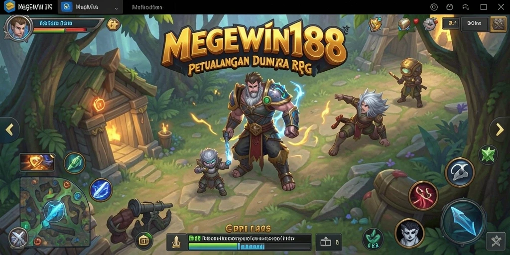 Tampilan gameplay RPG yang menakjubkan dan mendebarkan di MEGEWIN188.
