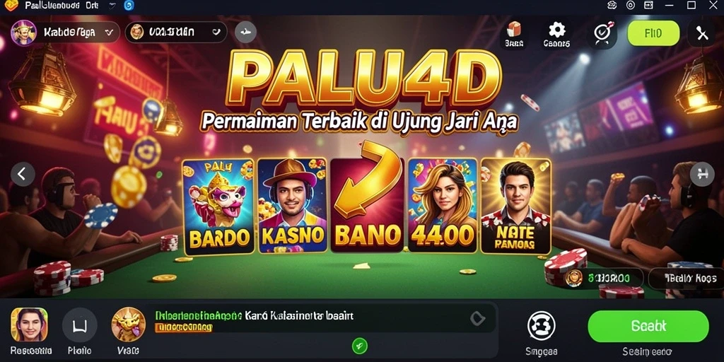 Tangkapan layar PALU4D menampilkan aksi seru permainan Kasino.