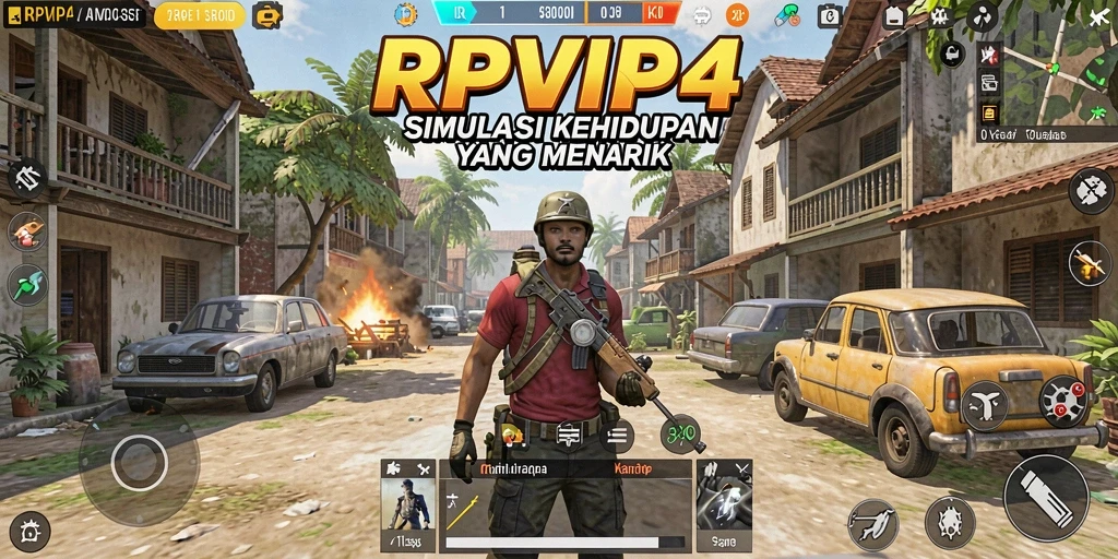 Tangkapan layar utama menunjukkan keseruan gameplay RPVIP4.